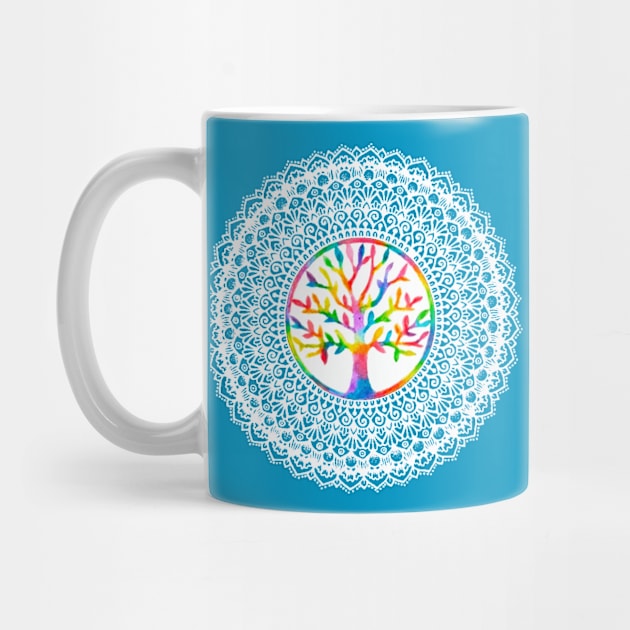 White Tree of Life Mandala by MyownArt